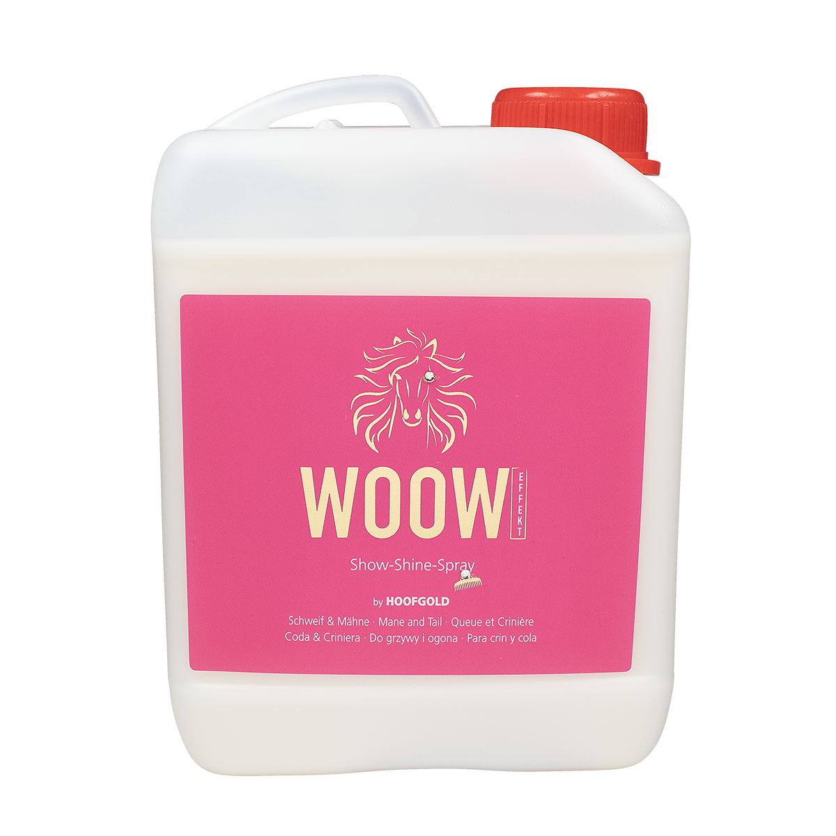 WOOW Show-Shine-Spray – sorgt für seidige Mähne & Schweif, verhindert Verknotungen und schützt das Haarkleid langanhaltend | Hoofgold