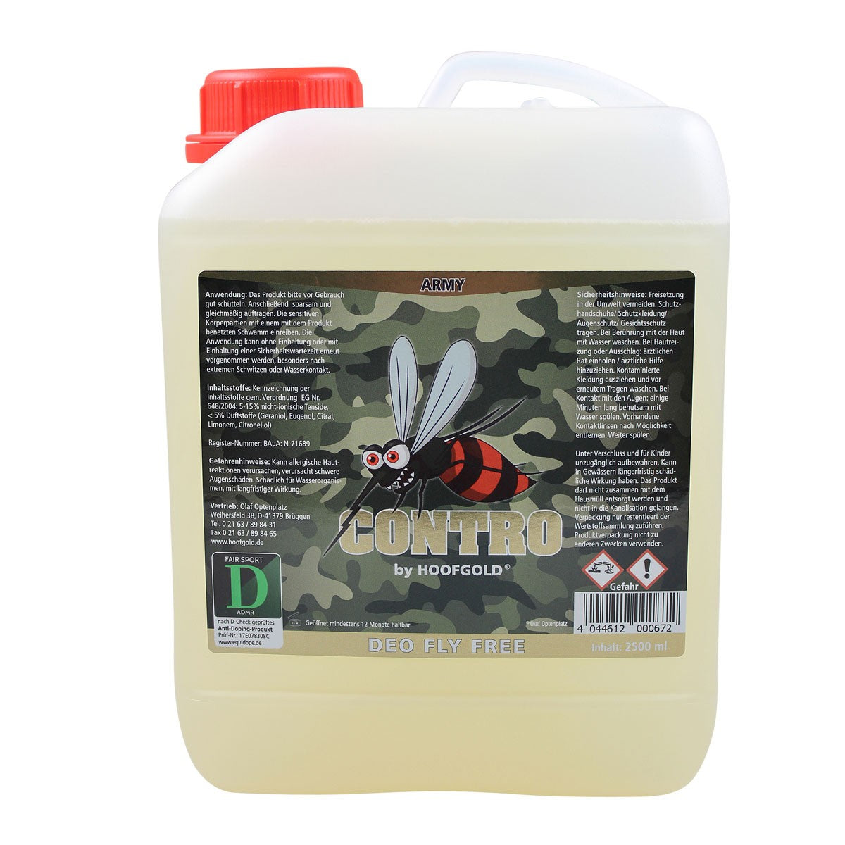 Contro – intelligente Insektenabwehr für Pferde; wehrt Mücken, Bremsen & Fliegen ab und bietet langanhaltenden Schutz mit Duftkraft | Hoofgold