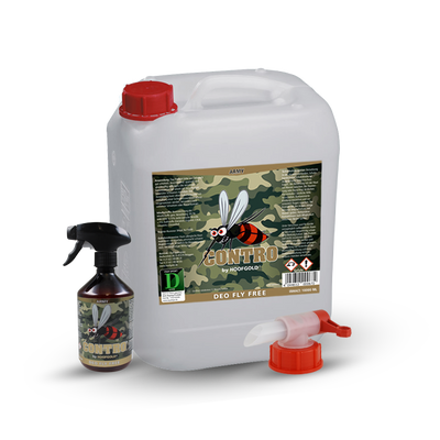 Contro – intelligente Insektenabwehr für Pferde; wehrt Mücken, Bremsen & Fliegen ab und bietet langanhaltenden Schutz mit Duftkraft | Hoofgold