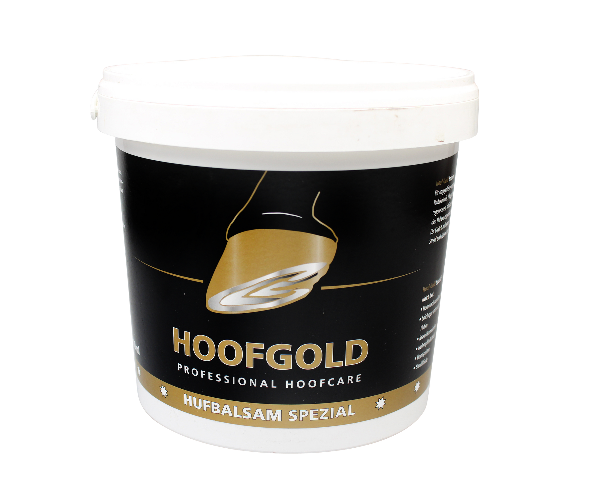 Hufbalsam Spezial - fördert das Hornwachstum und verleiht dem Huf Elastizität & Glanz; intensive Pflege für gesunde, widerstandsfähige Hufe | Hoofgold