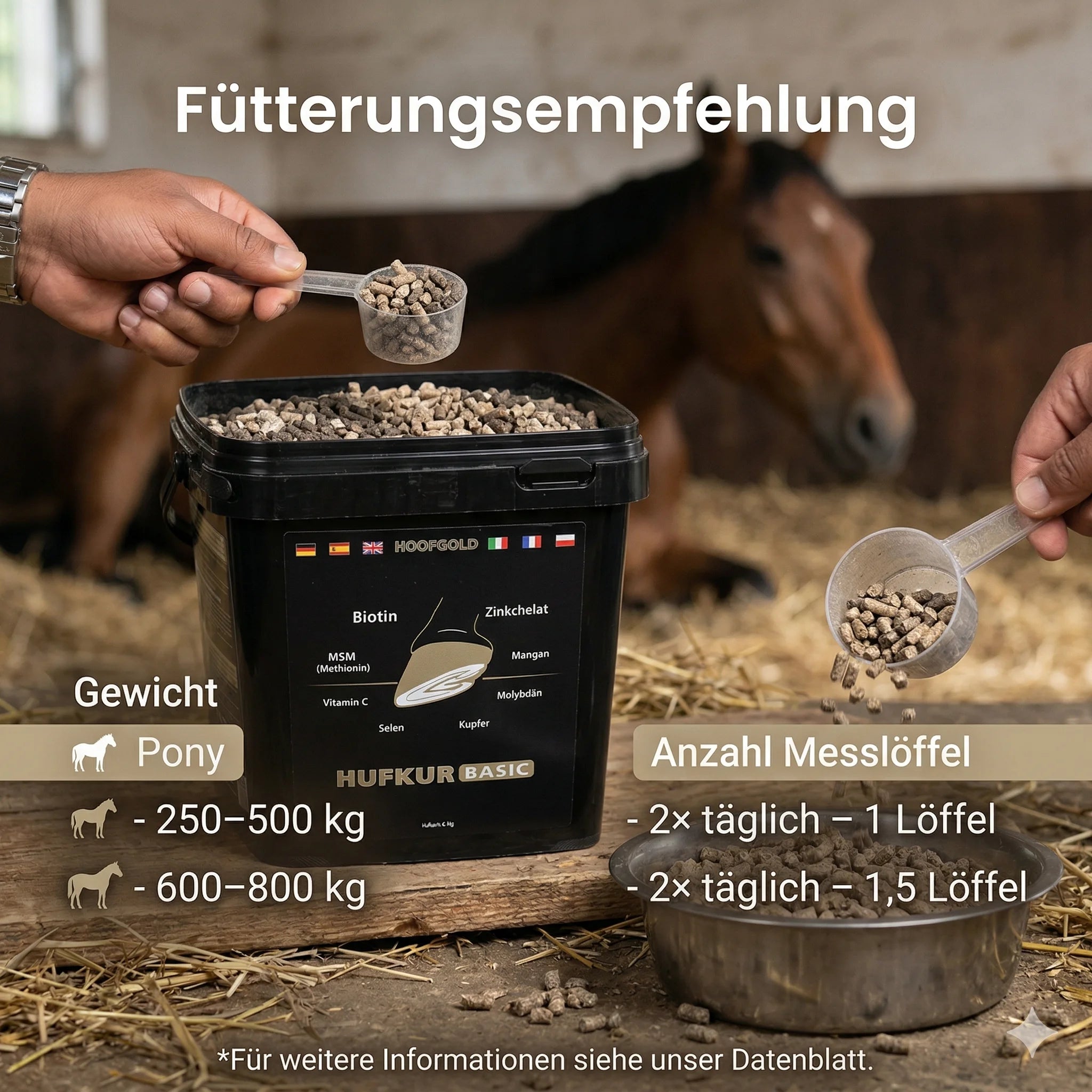 Hoofgold - Hufkur- 4 kg - Aus liebe zum pferd