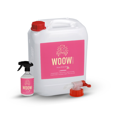 WOOW Show-Shine-Spray – sorgt für seidige Mähne & Schweif, verhindert Verknotungen und schützt das Haarkleid langanhaltend | Hoofgold