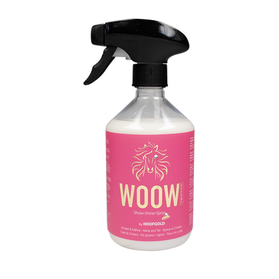 WOOW Show-Shine-Spray – sorgt für seidige Mähne & Schweif, verhindert Verknotungen und schützt das Haarkleid langanhaltend | Hoofgold